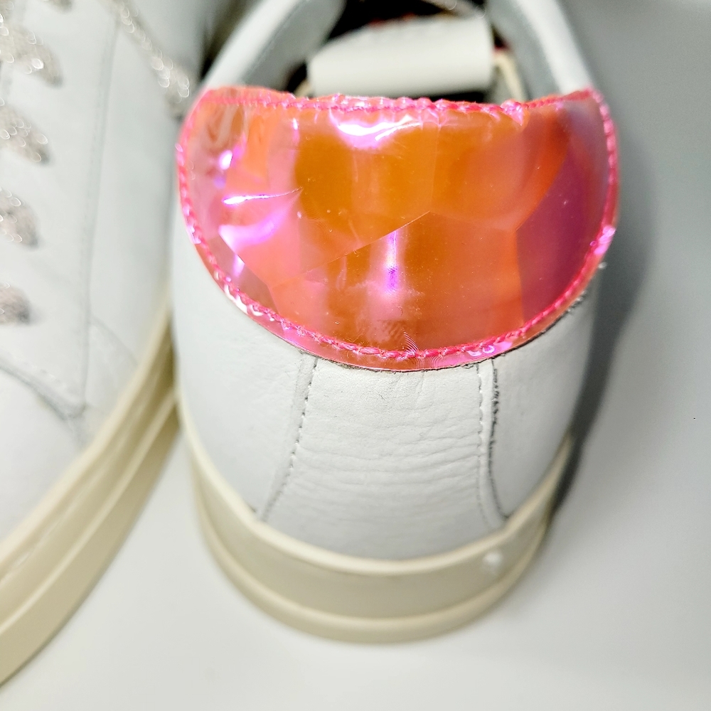 NWOT-❤️-P448-Ladies John Peakary Leather Sneakers-Sold at Dillards - Picture 12 of 16